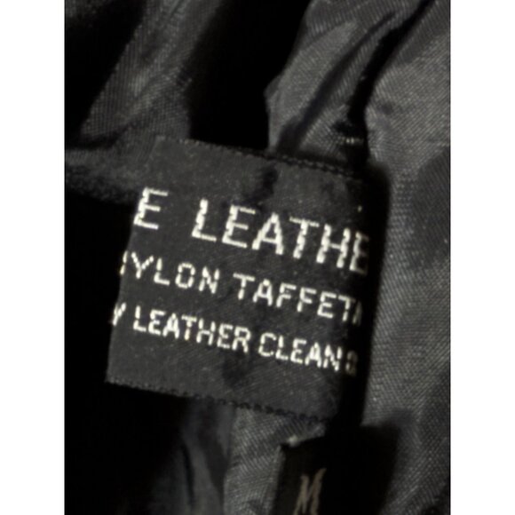 Vintage Winlit Western Lace Pattern Leather Jacket Women's Size Medium Black - Picture 9 of 16